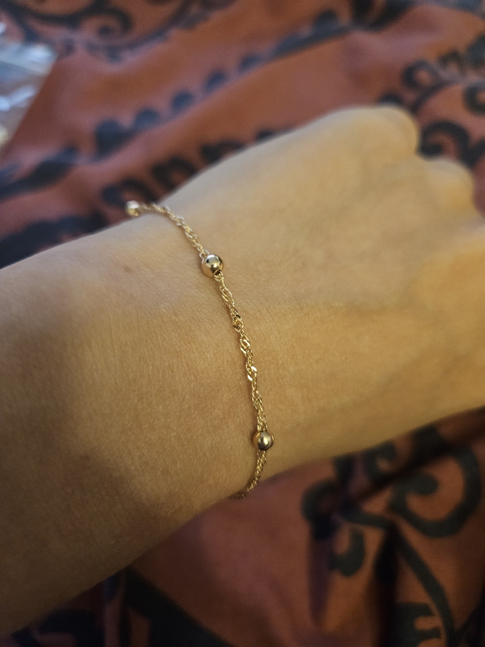 Beaded Rope Chain Bracelet